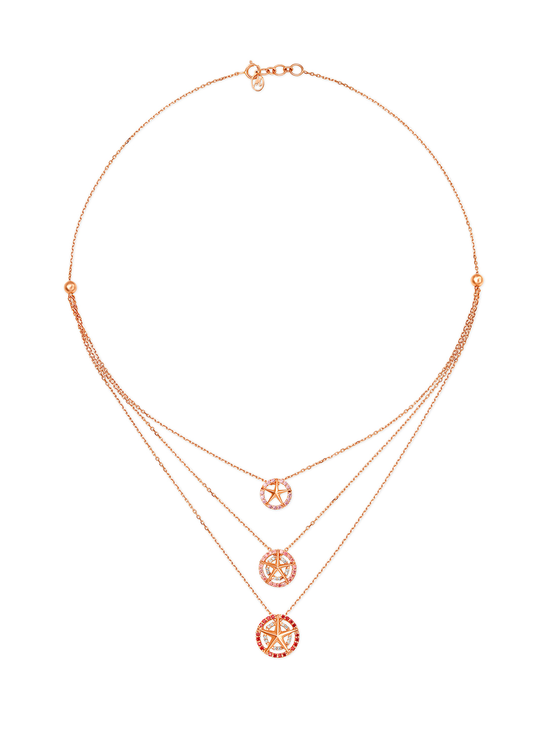 Mia by Tanishq 14KT Rose Gold Cubic Zirconia Neckwear Price in India