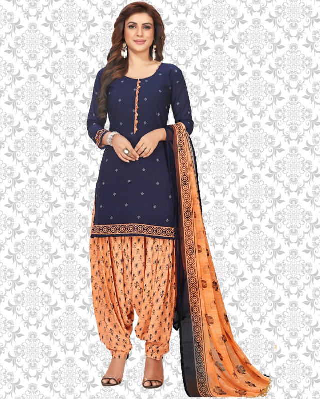 Divastri Crepe Printed Salwar Suit Material Price in India