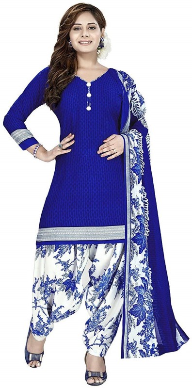 Reya Crepe Printed Salwar Suit Material Price in India