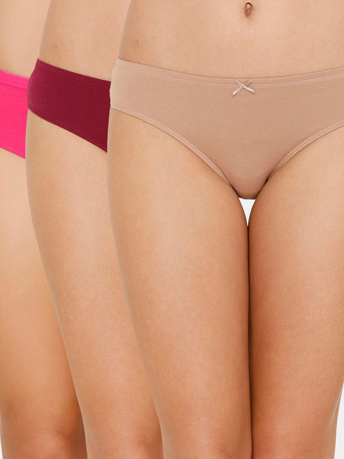 Zivame Multicolor Cotton Bikini Panty (Pack of 3) Price in India
