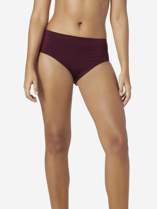 Wunderlove by Westside Burgundy Seam-Free Full Briefs Price in India