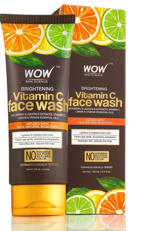 WOW Skin Science Vitamin C Face Wash 100ml Tube Face Wash Price in India