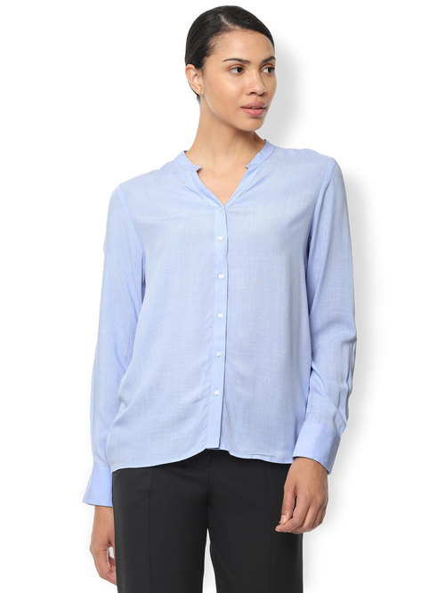 Van Heusen Blue Regular Fit Shirt Price in India