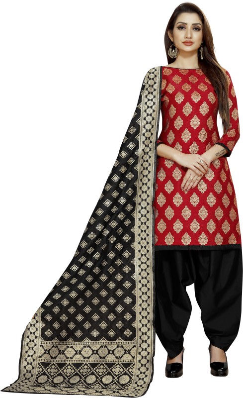 INDIAN CULTURE Brocade Self Design, Solid Kurta & Palazzo Material Price in India