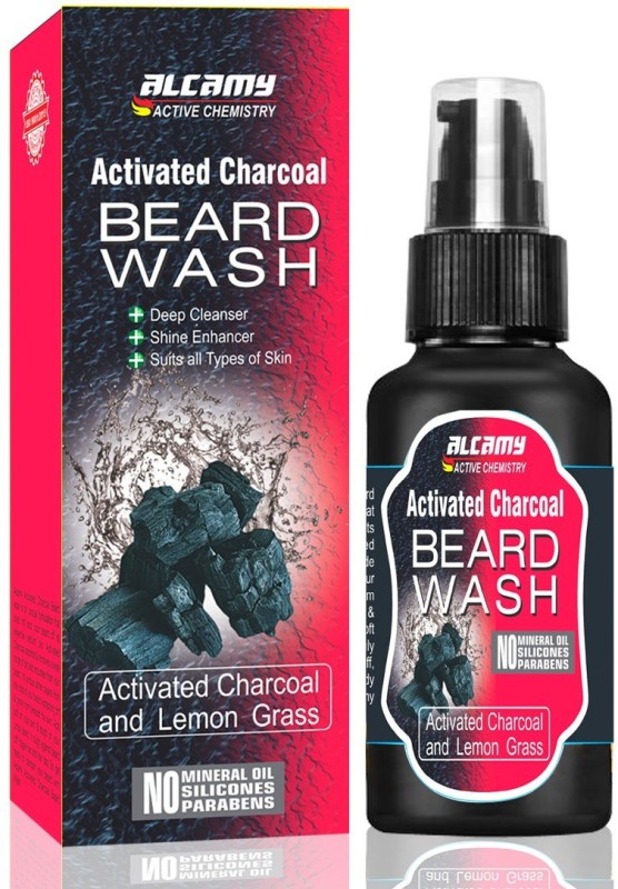 Alcamy Activated Charcoal Beard Wash (With Activated Charcoal & Lemon Grass) Price in India