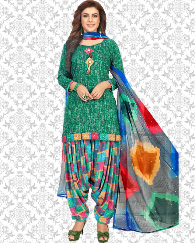 Divastri Crepe Printed Salwar Suit Material Price in India