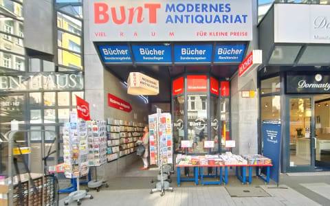 BUNT Modernes Antiquariat – Bücher & Schreibwaren in Köln Neumarkt-/Cäcilien-Viertel