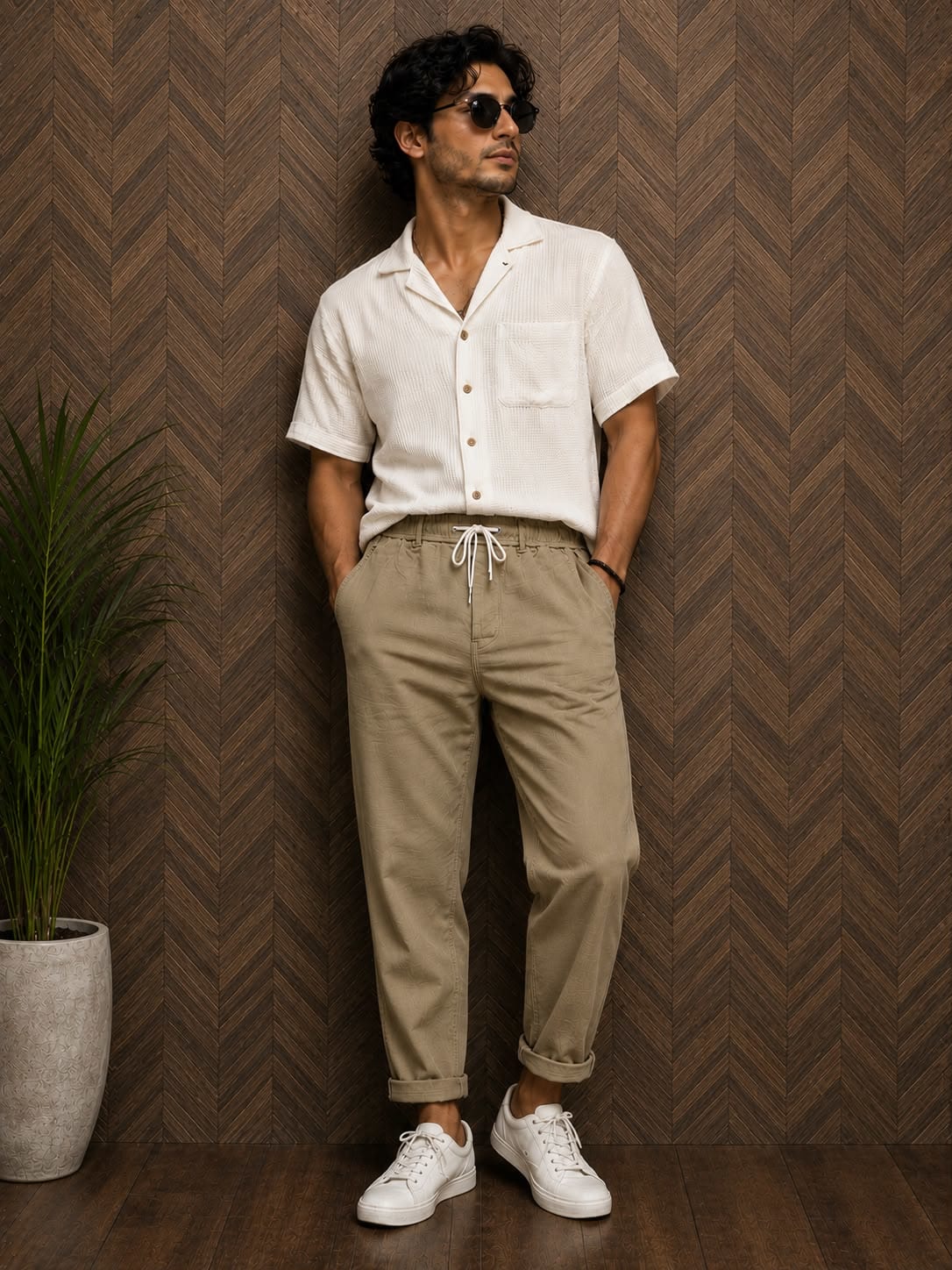 19289 - Linen Narrow Fit