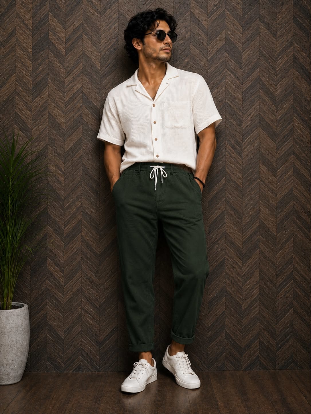 19289 - Linen Narrow Fit