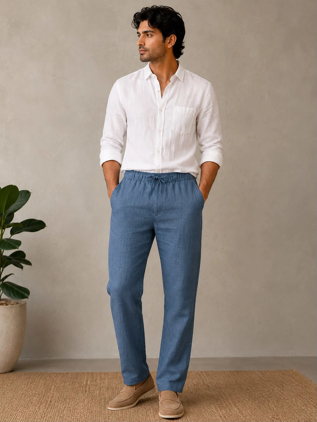 19273 - Linen Baggy Fit