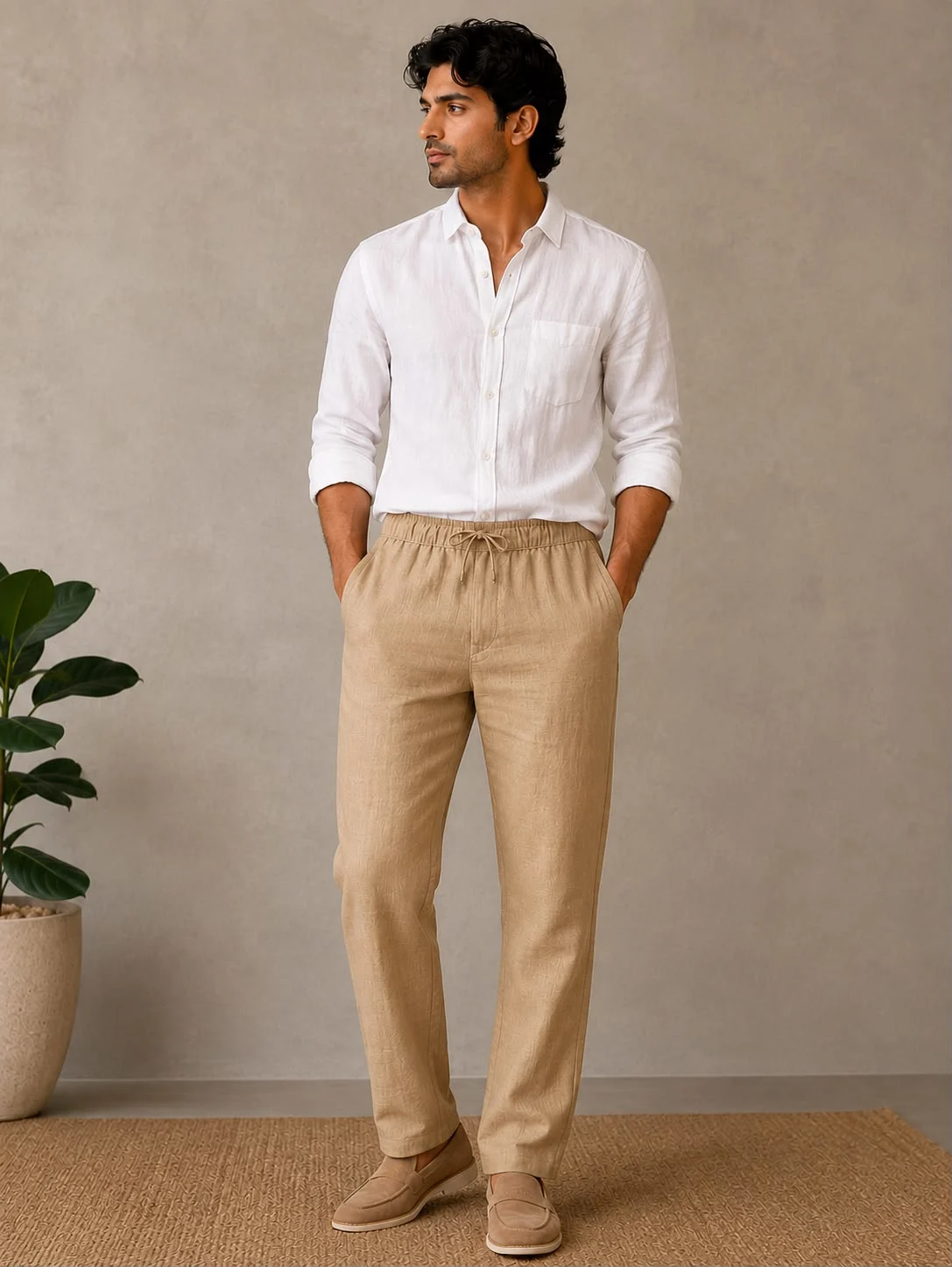 19273 - Linen Baggy Fit - view 3