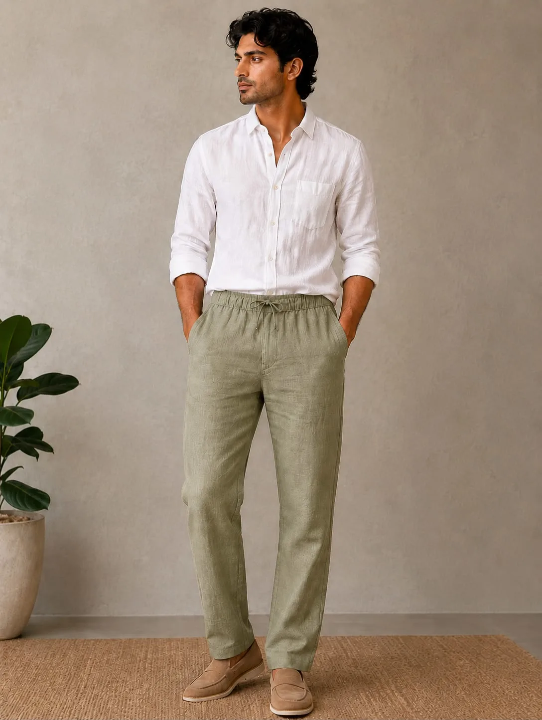 19273 - Linen Baggy Fit - view 4