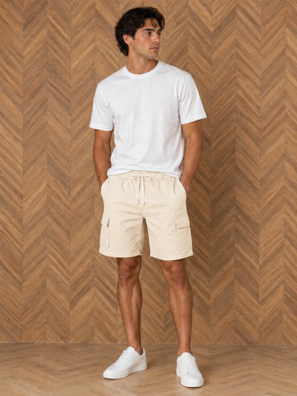 19302 - Six Pocket Linen Cotton Shorts