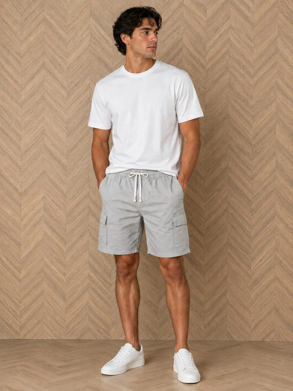 19302 - Six Pocket Linen Cotton Shorts thumbnail 5