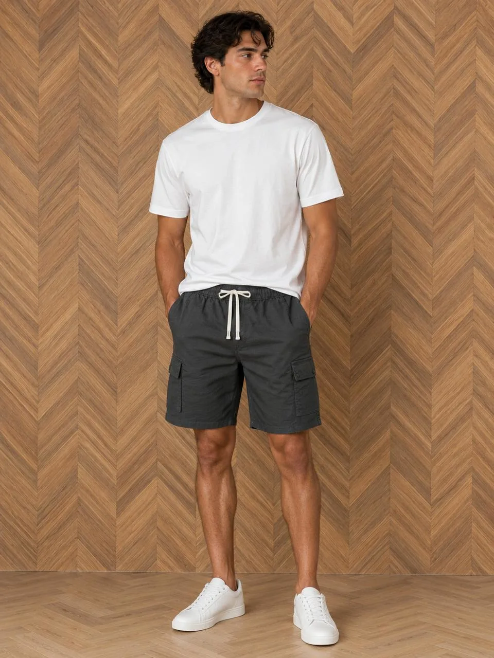 19302 - Six Pocket Linen Cotton Shorts thumbnail 6