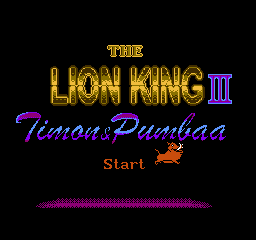 Lion King 3 - Timon and Pumba