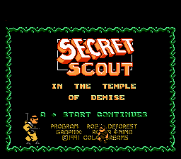 Secret Scout in the Temple of Demise