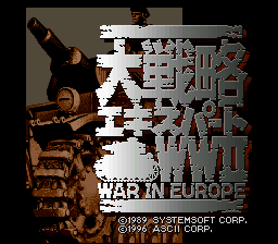 Daisenryaku Expert WW2 - War in Europe