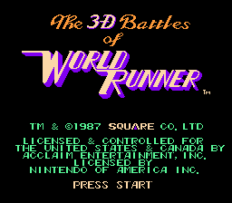 3-D Battles of World Runner, The