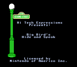 Big Bird's Hide & Speak