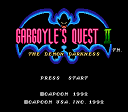 Gargoyle's Quest II - The Demon Darkness