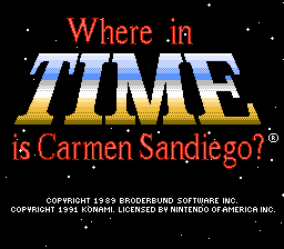 Where in Time is Carmen Sandiego