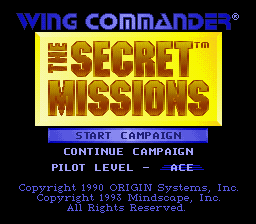 Wing Commander - The Secret Missions