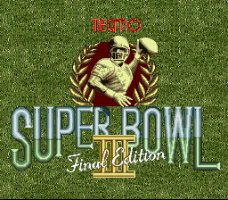 Tecmo Super Bowl III - Final Edition