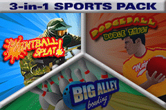 3-in-1 - Majesco Sports Pack - Paintball Splat! & Dodgeball & Big Alley Bowling