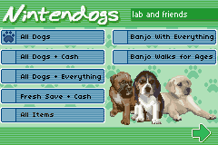 Nintendogs + Super Mario 64 DS - Trainer Expansion for NDS