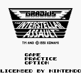 Gradius - The Interstellar Assault