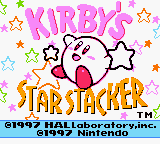 Kirby's Star Stacker
