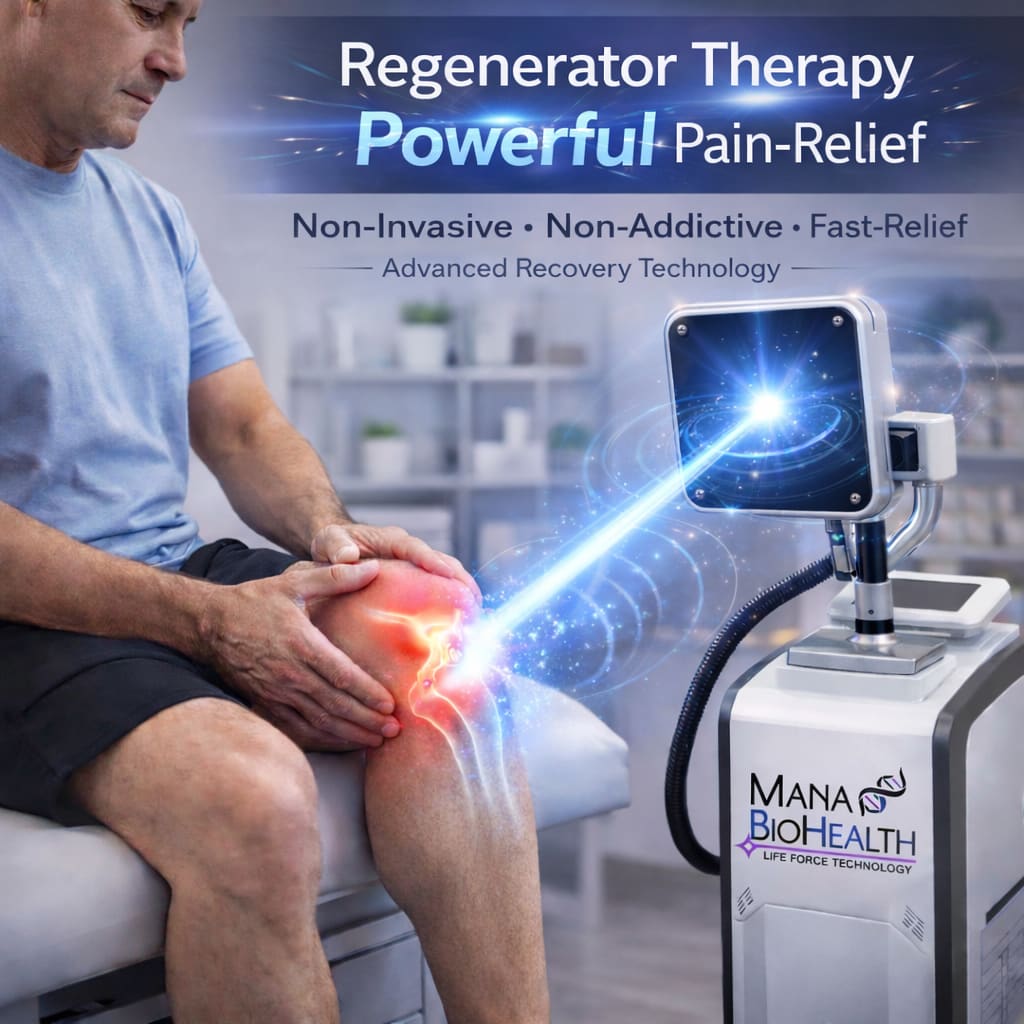 Regenerator therapy for knee pain — Mana BioHealth near Ortonville MI