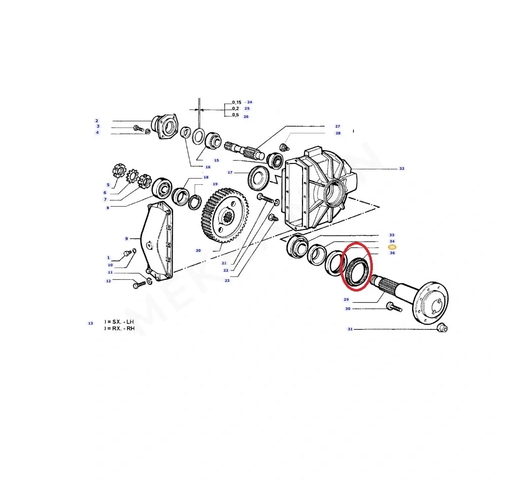 Oil Seal LA353587179 Laverda - View 3