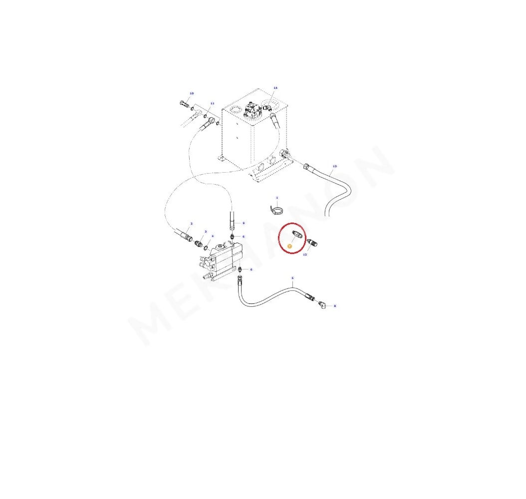 Raccord rapide hydraulique mâle LA323496650 Laverda Faster OEM - View 2