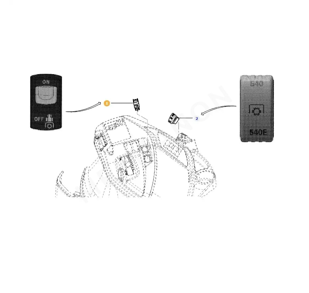 Interruptor basculante de toma de fuerza AGCO ACW1529170 - View 3