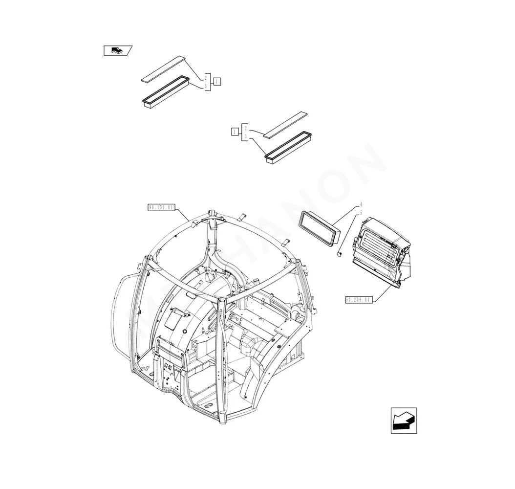 Kabinenluftfilter 87726695 New Holland - View 4