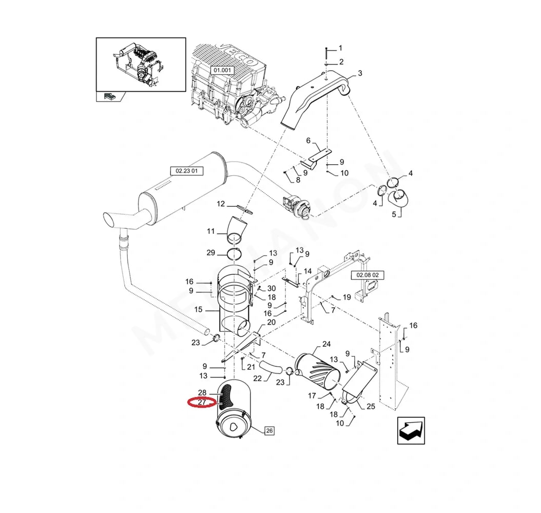 NEW HOLLAND 84072430 İkinci Motor Hava Filtresi - View 2