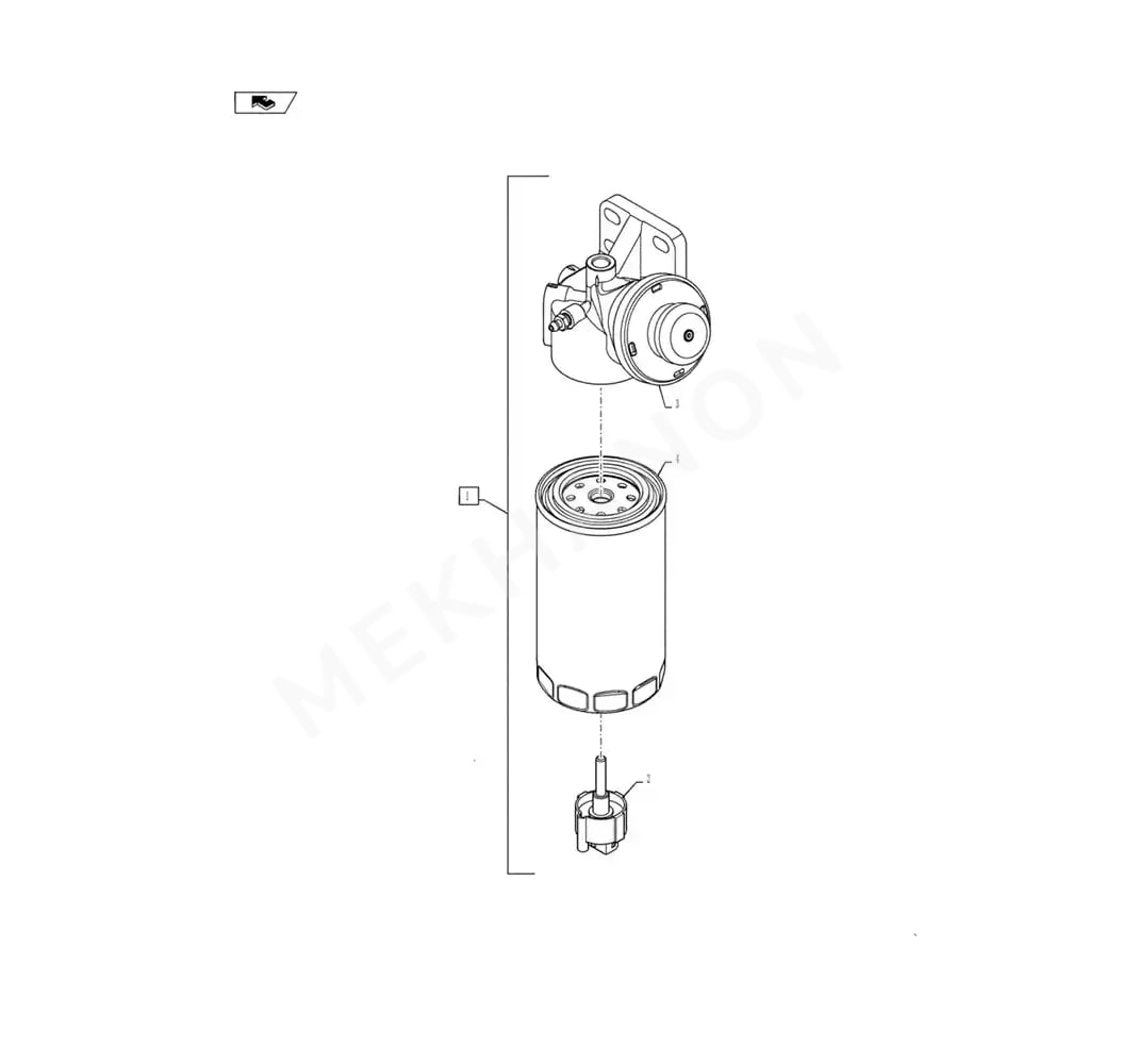 Filtro separador de agua y combustible NEW HOLLAND 84348882 - View 2