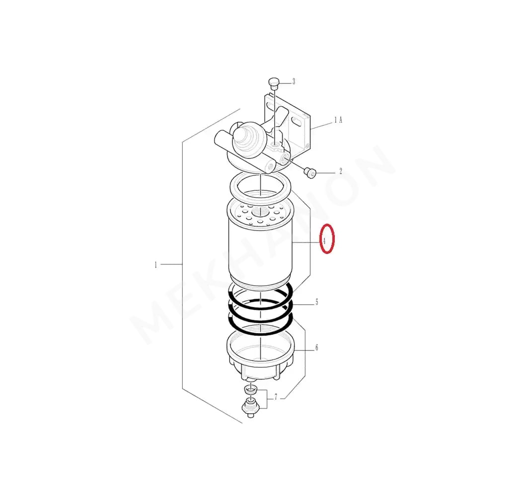 NEW HOLLAND 87803210 Fuel Filter Water Separator - View 2