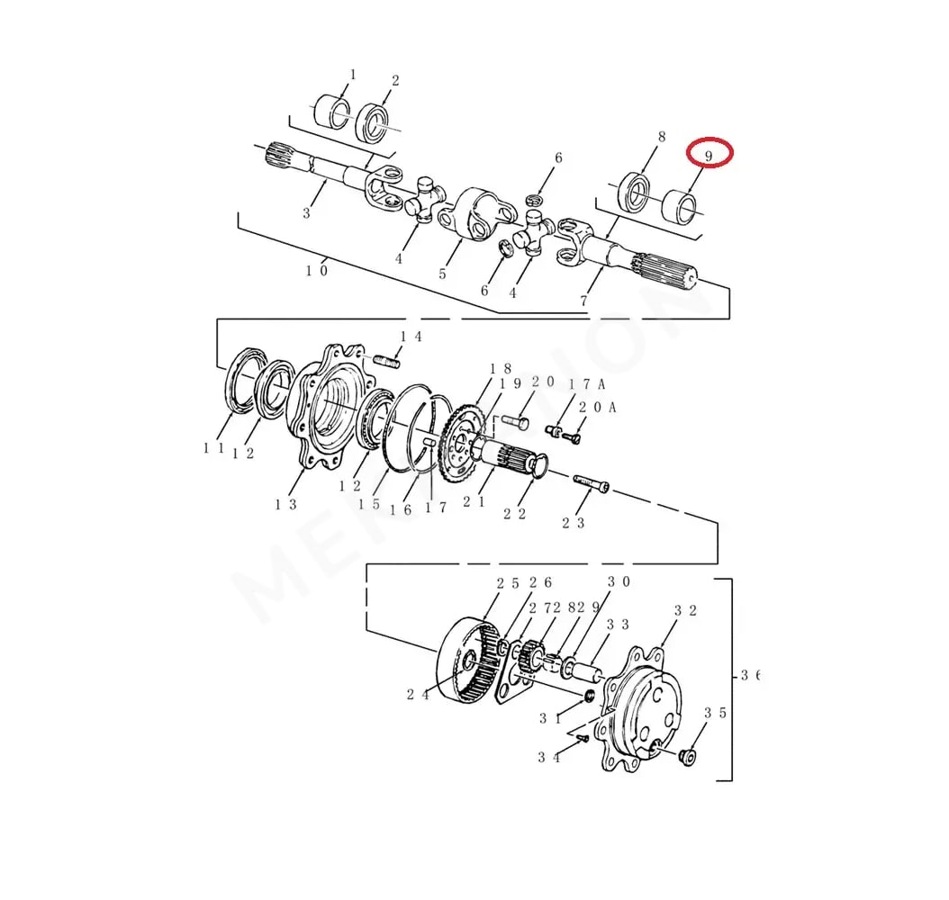 CASE 85805988 Bronze Oil Groove Bushing - View 3
