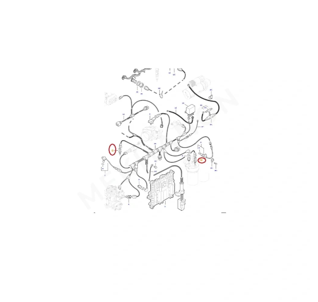 AGCO V836667732 originale Temperature Sensor for Laverda - View 3