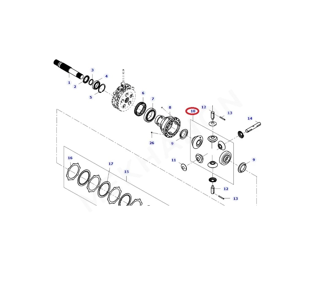 Differential Pinion Gear Set 32774200 Valtra - View 2