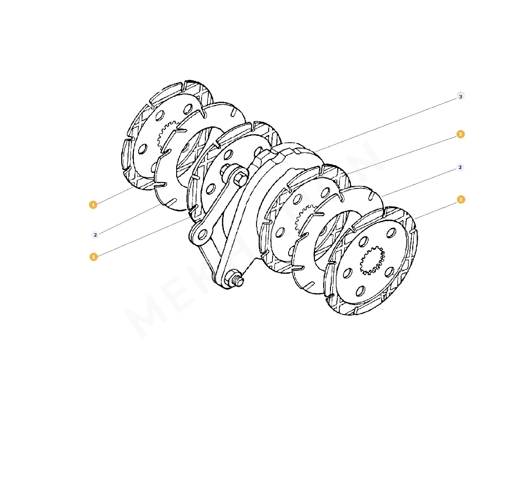 Disque de frein AGCO ACW0662520 Massey Ferguson - View 2