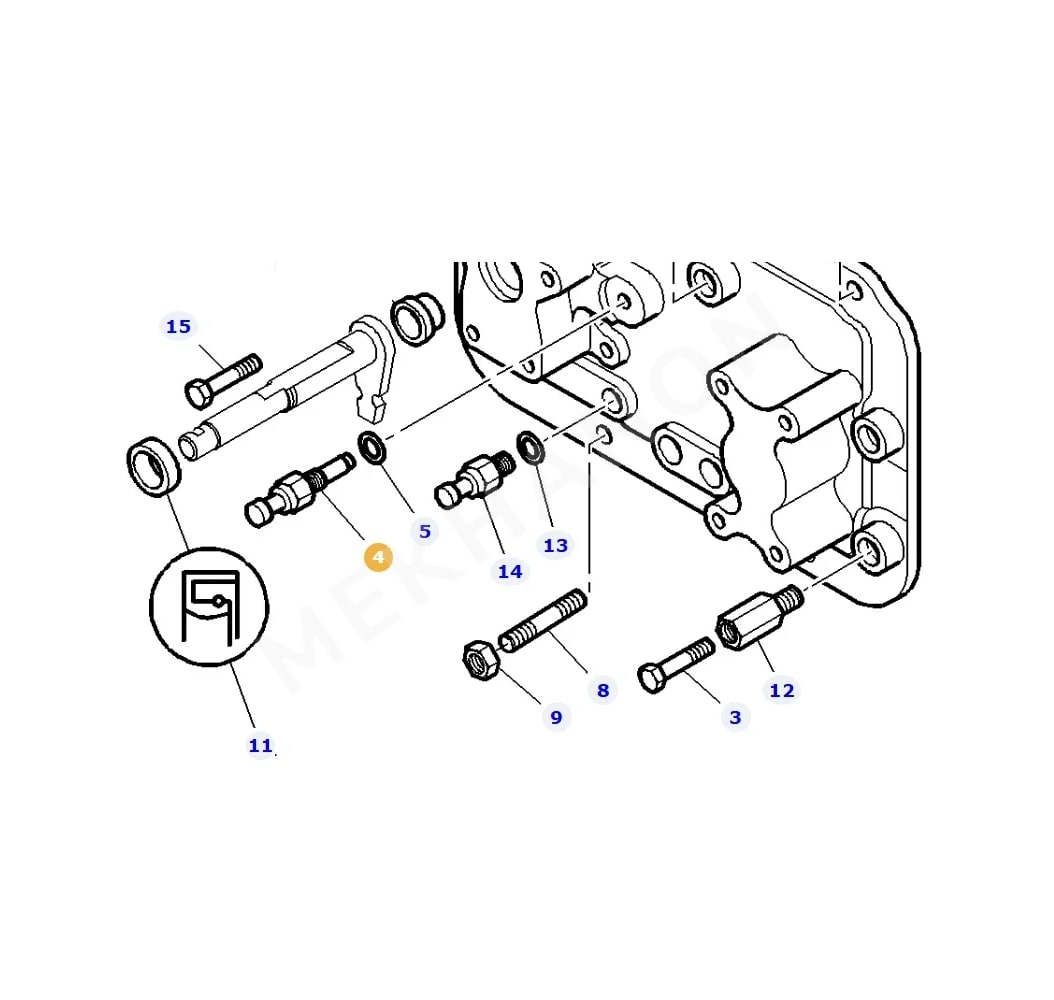 AGCO Sender, Getriebe 3795429M1 Massey Ferguson - View 2