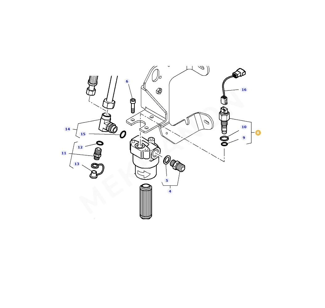 AGCO Steering Oil Pressure Sensor 4306299M2 Massey Ferguson - View 3