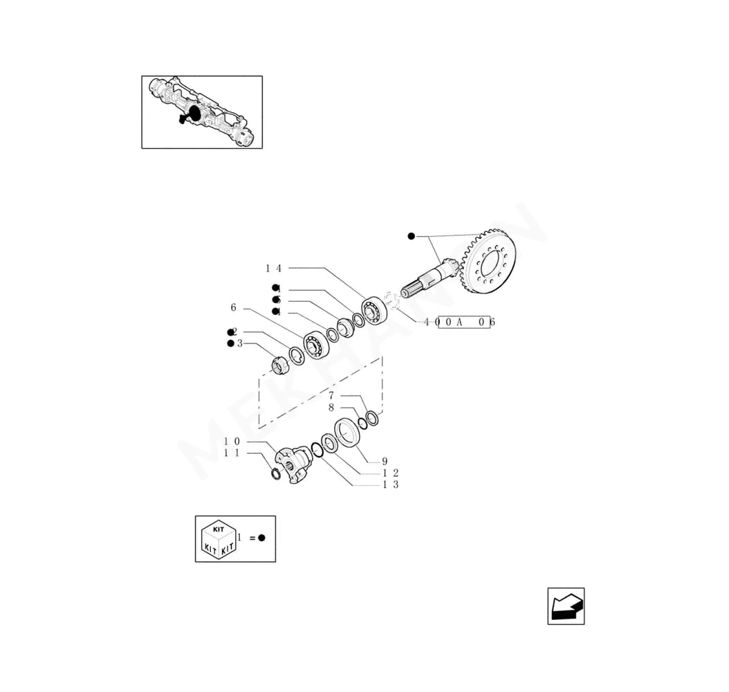 CARRARO 137959 Flansch - View 3