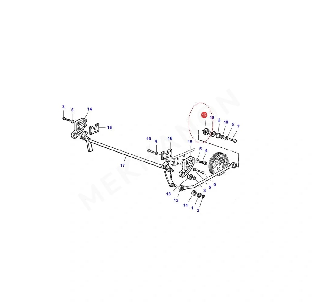 Straw Walker Pulley Bushing LA300019272 Laverda - View 2