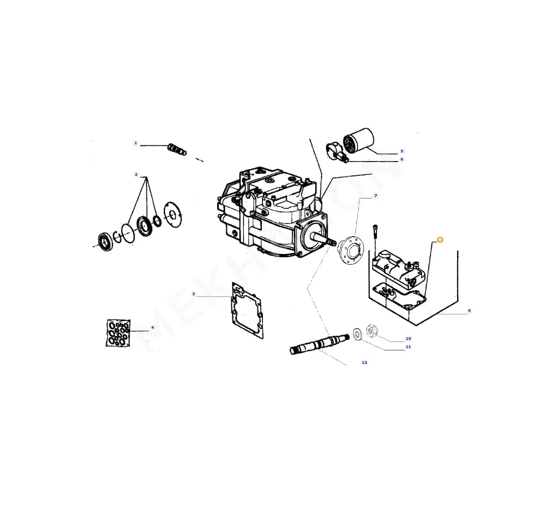 Hydraulic Pump Gasket LA322180250 Laverda - View 2