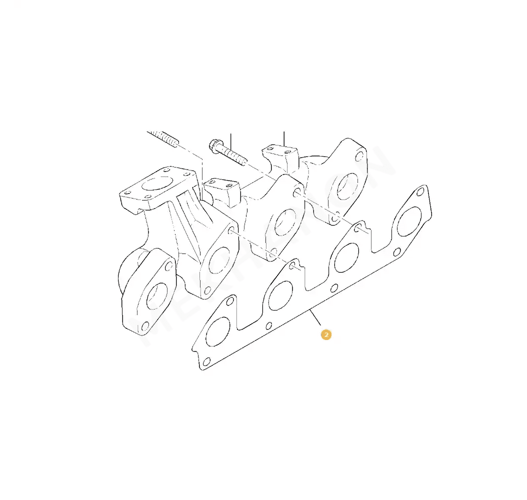 Oil Cooler Gasket 3685A033, 4225851M1 Perkins - View 2